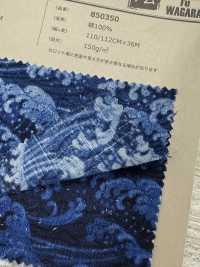 850350 SEVENBERRY® Tsumugi Shantung Japanisches Muster Im Denim-Stil[Textilgewebe] VANCET Sub-Foto