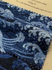 850350 SEVENBERRY® Tsumugi Shantung Japanisches Muster Im Denim-Stil[Textilgewebe] VANCET Sub-Foto