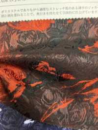 KKP1021-D-33-83 Stretch-Satin-Jacquard Mit Mehrfarbigem Blumenmuster[Textilgewebe] Uni Textile Sub-Foto