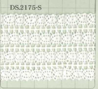 DS2175-S Stretch-Spitze Rüschen-Spitze 48 mm