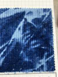 DCL708-ID 9W Hose Corduroy Decolore Indigo (Mura Bleach)[Textilgewebe] Kumoi Beauty (Chubu Velveteen Cord) Sub-Foto
