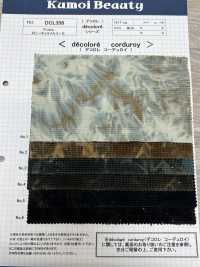 DCL358 Dobby Karamell-Cord-Dekor (Mura Bleach)[Textilgewebe] Kumoi Beauty (Chubu Velveteen Cord) Sub-Foto