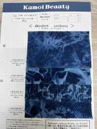 DCL158-ID Decorore 14W T/C Cord Indigo-Färbung[Textilgewebe] Kumoi Beauty (Chubu Velveteen Cord) Sub-Foto