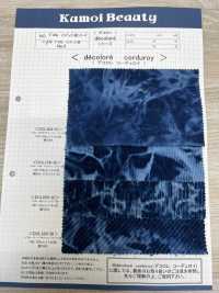 DCL338-ID Decolore Dobby Byers Squall Cord Indigo Gefärbt[Textilgewebe] Kumoi Beauty (Chubu Velveteen Cord) Sub-Foto