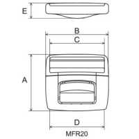 MF-R Verschlussschnalle Vorne[Schnallen Und Ring] NIFCO Sub-Foto