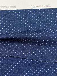 P2280-pindot Chambray Discharge Print Pin Dot[Textilgewebe] Yoshiwa Textil Sub-Foto