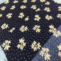 P2280-dotflower Chambray Discharge Print Punkte Und Blumen[Textilgewebe] Yoshiwa Textil Sub-Foto