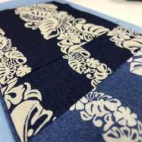 P2280-1144-shokubutu Chambray Discharge Print Pflanzenmuster[Textilgewebe] Yoshiwa Textil Sub-Foto