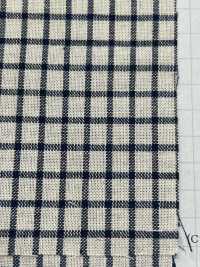 L1334 Leinen Indigo Check[Textilgewebe] Yoshiwa Textil Sub-Foto