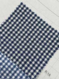 4050 Indigo-Gingham-Karostreifen[Textilgewebe] Yoshiwa Textil Sub-Foto