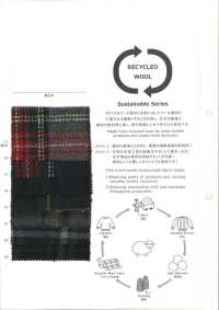 68500 1/10 Tweed-Karomuster [mit Recyceltem Wollgarn][Textilgewebe] VANCET Sub-Foto