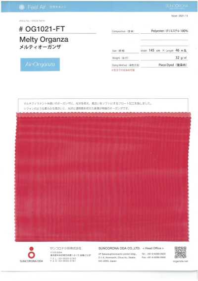 OG1021-FT Schmelzbarer Organza