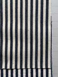 W1027-4 Baumwoll-Denim Mit Kräftigen Streifen[Textilgewebe] Yoshiwa Textil Sub-Foto