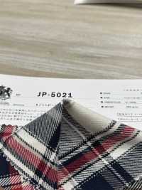 JP-5021 8/1 Schwerer Twill-Karo[Textilgewebe] Kuwamura-Faser Sub-Foto
