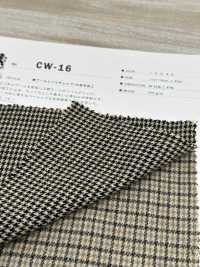 CW-16 Baumwoll-Woll-Twill-Karo/W Fuzzy-Verarbeitung[Textilgewebe] Kuwamura-Faser Sub-Foto