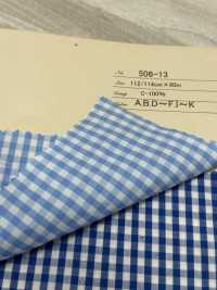 506-13 Baumwollpopeline Mit Gingham-Karomuster[Textilgewebe] ARINOBE CO., LTD. Sub-Foto