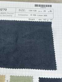 OS6270 Leinen-Rayon, Sonnengetrocknete Waschmaschinenverarbeitung[Textilgewebe] SHIBAYA Sub-Foto