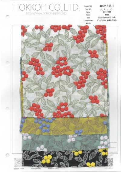 4022-848-1 Batist-Stickerei