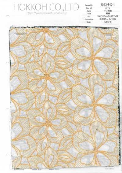 4023-842-1 Batist-Stickerei