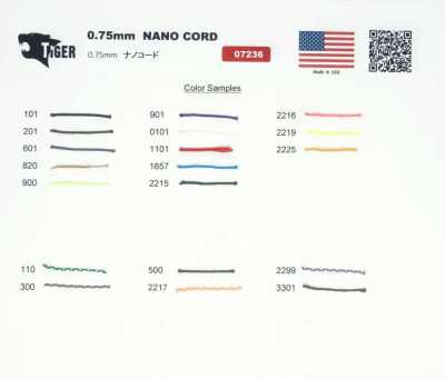 07236 TIGER Nano-Kordel 0,75 mm