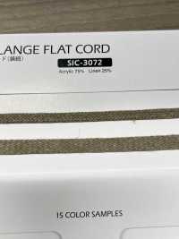 SIC-3072 Leinen-Melange-Flachkordel (Taschenschnur)[Bandbandschnur] SHINDO(SIC) Sub-Foto