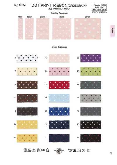 6324 Gepunktetes Ripsband