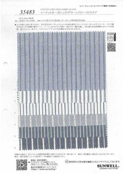 35483 Cordot Organics® Batist-Dobby-Streifen
