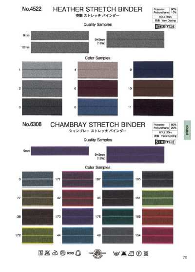 4522 Meliertes Stretch-Einfassband