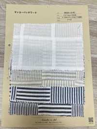 INDIA-2145 Seersucker-Patchwork[Textilgewebe] ARINOBE CO., LTD. Sub-Foto