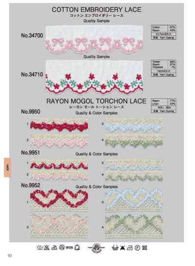 9950 Viskose Moul-Torsion-Spitze (ca. 14 mm)