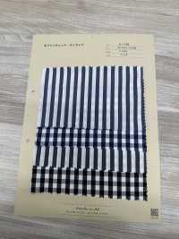 A-1738 Popeline-Karostreifen[Textilgewebe] ARINOBE CO., LTD. Sub-Foto