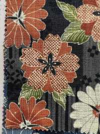 83057 Unebener Fadenstoff Manyofu Kasuri Mit Kirschblüten[Textilgewebe] VANCET Sub-Foto