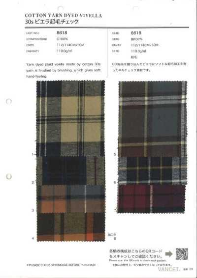 8618 30s Viyella gebürstetes Karomuster