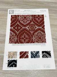 KKF8725-W-D4 Breite, Melierte Jacquard-Spitze Aus Polyester[Textilgewebe] Uni Textile(Komon Studio) Sub-Foto