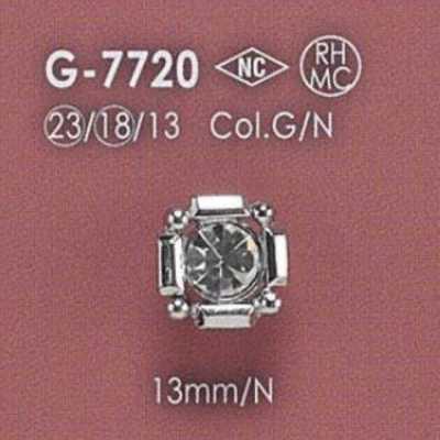 G7720 Glas/Guss Halbringsteg-Knopf