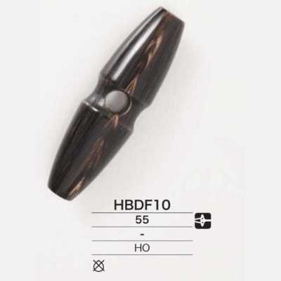 HBDF10 Knebelknopf aus echtem Büffelhorn