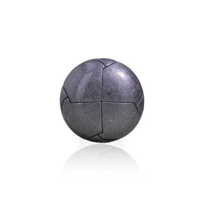 OBU4892 Halbrunder Hochglanz-Metallknopf mit Ringschaft