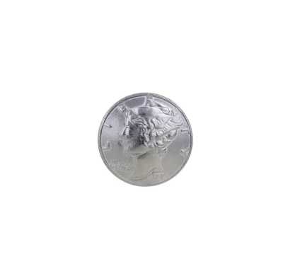DM2253 Knopf aus Hochmetall/Messing mit kreisförmigem Ring und Halbring-Schaft