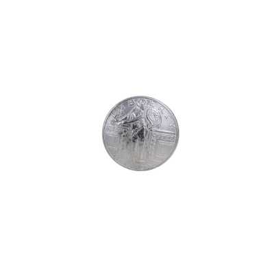 DM2252 Knopf aus hochglanzpoliertem Metall/Messing mit rundem Ring und Halbring-Schaft