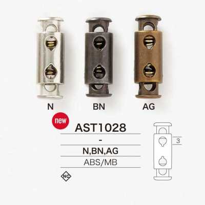 AST1028 Kordelstopper aus ABS-Harz/Messing