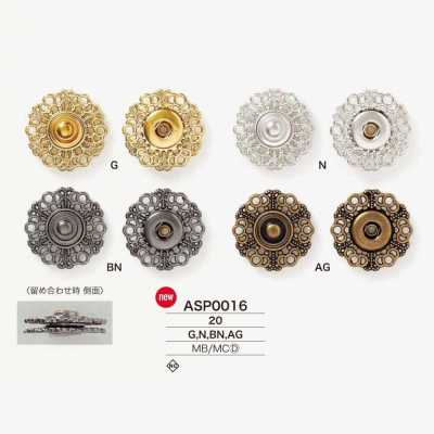 ASP0016 Messing-/Druckguss-Schnappknopf