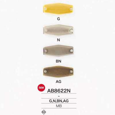 AB8622N Aufnäh-Metallplakette aus Messing