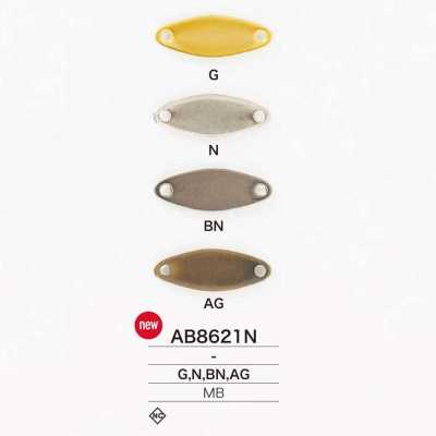 AB8621N Aufnäh-Metallplakette aus Messing