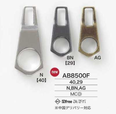 AB8500F Druckguss-Reißverschlussspitze