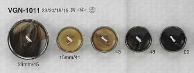 VGN1011 Polyesterharz/Messing 4-Loch-Knopf