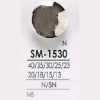 SM1530 Messing-Rundring-Halbring-Knopf mit Schaft
