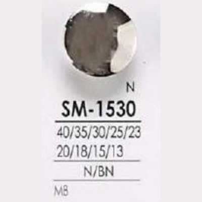 SM1530 Messing-Rundring-Halbring-Knopf mit Schaft