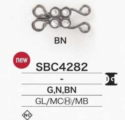 SBC4282 Glasverzierter Haken aus hochwertigem Metall/Messing