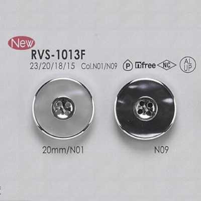RVS1013F Frontloch-Vierlochknopf aus Aluminium/Polyesterharz