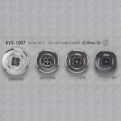 RVS1007 Aluminium/Polyesterharz 4-Loch-Frontlochknopf